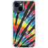 Liquid Blue Tie Dye - Rainbow iPhone 15 Clear Case