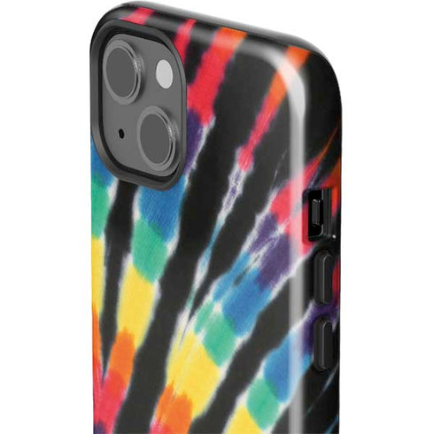 Liquid Blue Tie Dye - Rainbow iPhone 15 Impact Case