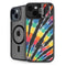 Liquid Blue Tie Dye - Rainbow iPhone 15 Kickstand Case