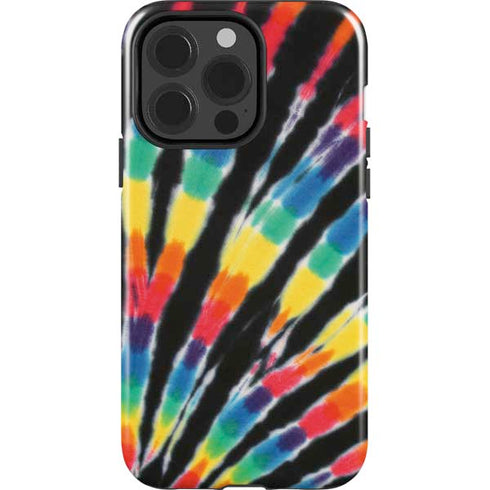 Liquid Blue Tie Dye - Rainbow iPhone 15 Pro Impact Case