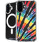 Liquid Blue Tie Dye - Rainbow iPhone 16 MagSafe Case