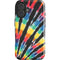 Liquid Blue Tie Dye - Rainbow iPhone 16 Plus Impact Case