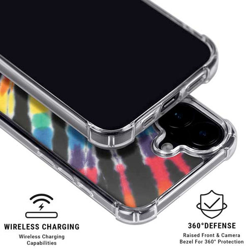 Liquid Blue Tie Dye - Rainbow iPhone 16 Plus MagSafe Case