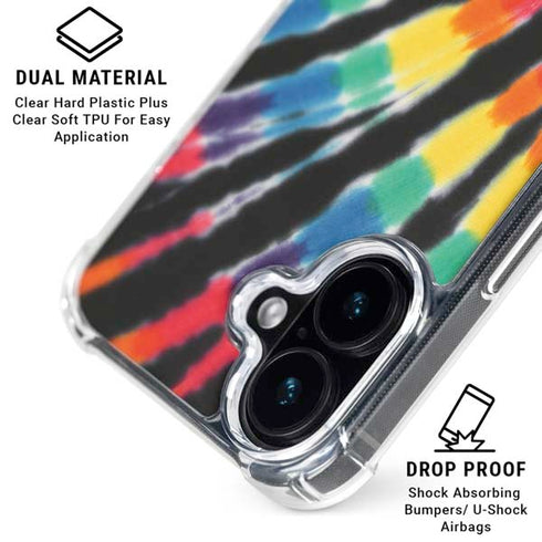 Liquid Blue Tie Dye - Rainbow iPhone 16 Plus MagSafe Case