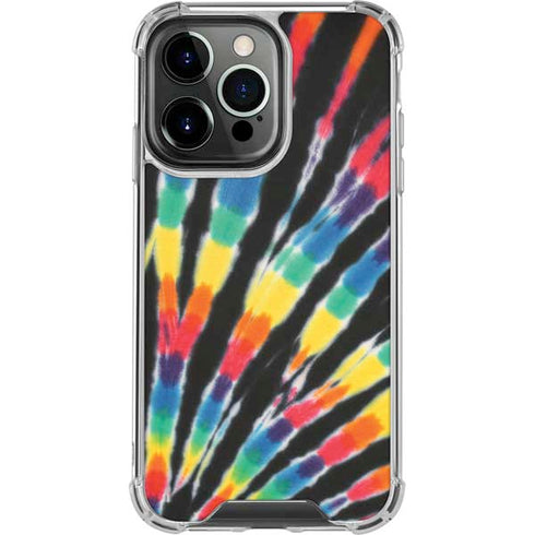 Liquid Blue Tie Dye - Rainbow iPhone 16 Pro Clear Case