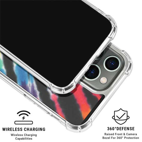 Liquid Blue Tie Dye - Rainbow iPhone 16 Pro Max Clear Case