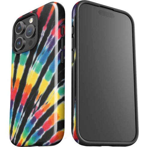 Liquid Blue Tie Dye - Rainbow iPhone 16 Pro Max Impact Case
