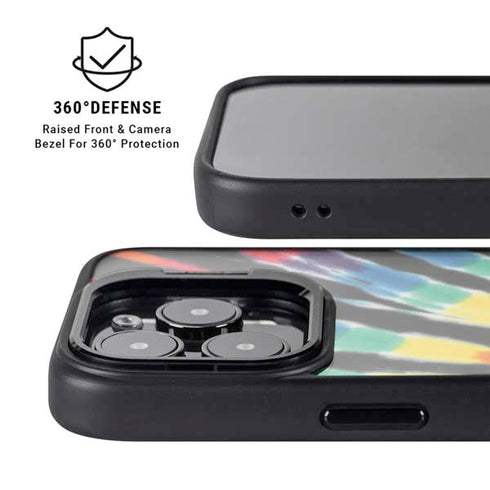 Liquid Blue Tie Dye - Rainbow iPhone 16 Pro Max Kickstand Case