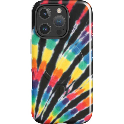 Liquid Blue Tie Dye - Rainbow iPhone 16 Pro Max Magsafe Impact Case