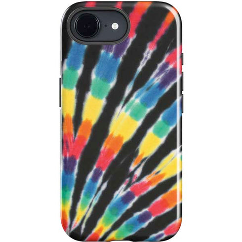 Liquid Blue Tie Dye - Rainbow iPhone 16e Impact Case