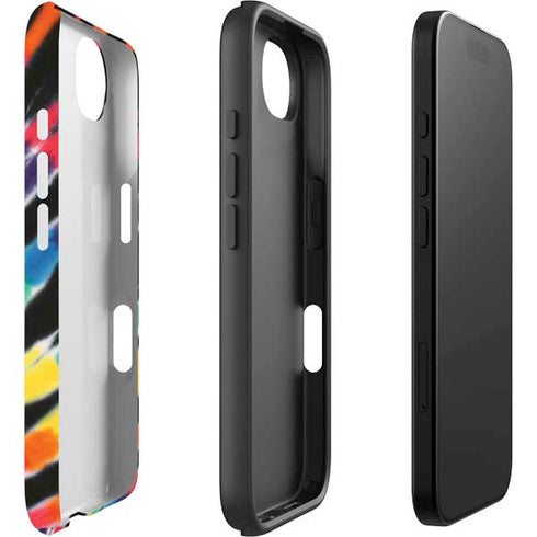 Liquid Blue Tie Dye - Rainbow iPhone 16e Impact Case