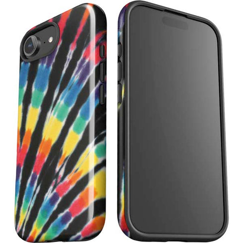 Liquid Blue Tie Dye - Rainbow iPhone 16e Impact Case