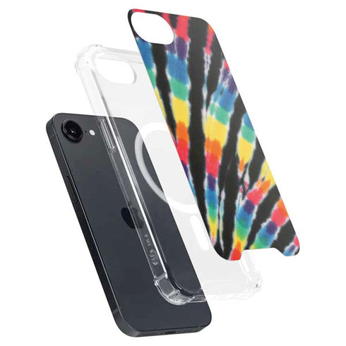 Liquid Blue Tie Dye - Rainbow iPhone 16e MagSafe Case