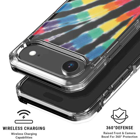 Liquid Blue Tie Dye - Rainbow iPhone 17 Air Clear Case