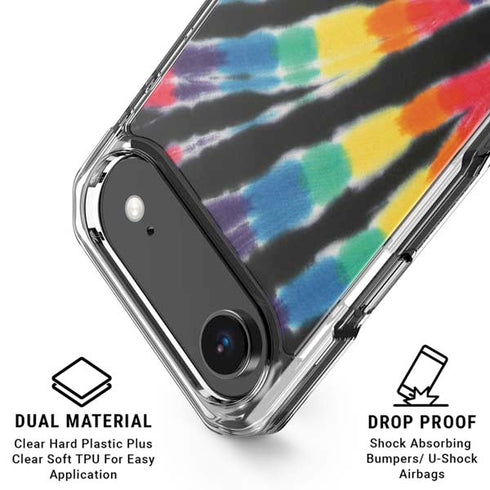 Liquid Blue Tie Dye - Rainbow iPhone 17 Air Clear Case