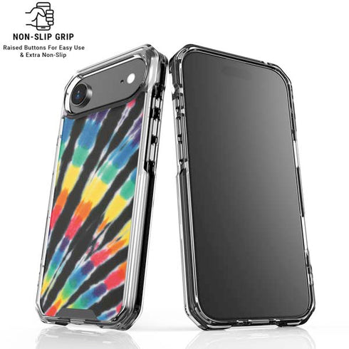 Liquid Blue Tie Dye - Rainbow iPhone 17 Air Clear Case