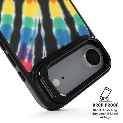 Liquid Blue Tie Dye - Rainbow iPhone 17 Air Kickstand Case