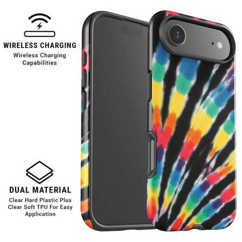 Liquid Blue Tie Dye - Rainbow iPhone 17 Air Magsafe Impact Case