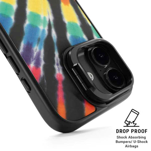 Liquid Blue Tie Dye - Rainbow iPhone 17 Kickstand Case