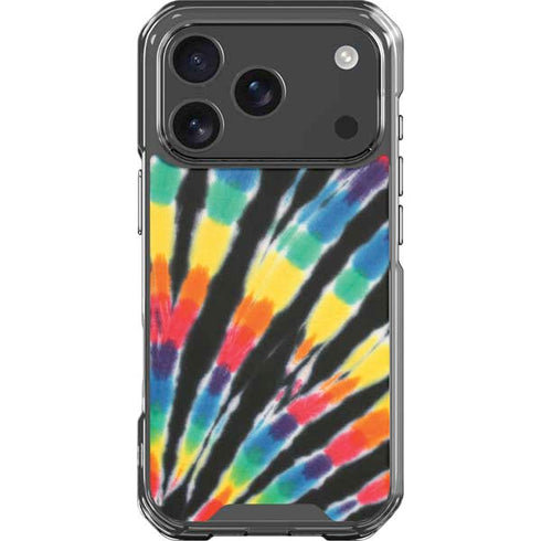 Liquid Blue Tie Dye - Rainbow iPhone 17 Pro Clear Case