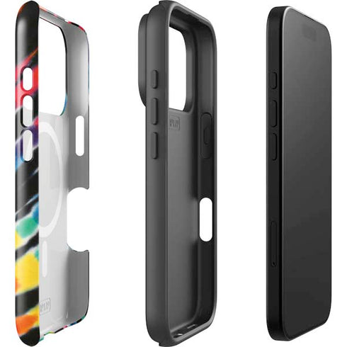 Liquid Blue Tie Dye - Rainbow iPhone 17 Pro Magsafe Impact Case