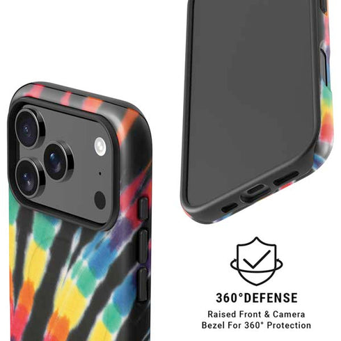 Liquid Blue Tie Dye - Rainbow iPhone 17 Pro Magsafe Impact Case