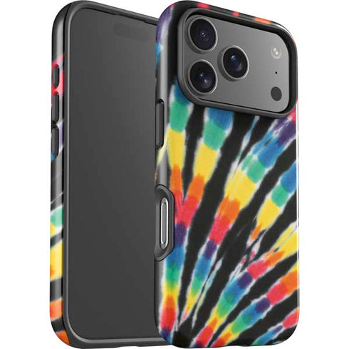 Liquid Blue Tie Dye - Rainbow iPhone 17 Pro Max Impact Case