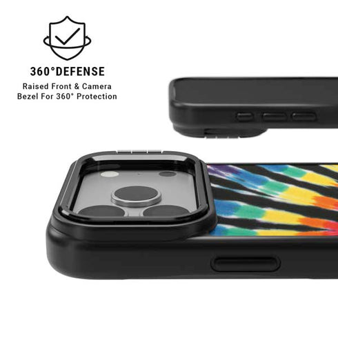 Liquid Blue Tie Dye - Rainbow iPhone 17 Pro Max Kickstand Case