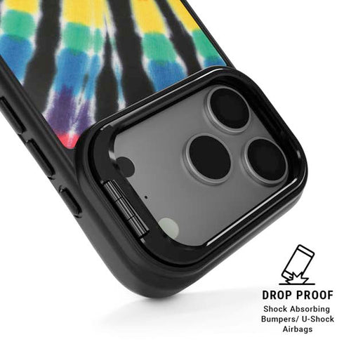 Liquid Blue Tie Dye - Rainbow iPhone 17 Pro Max Kickstand Case