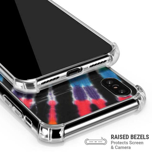 Liquid Blue Tie Dye - Rainbow iPhone X/XS Clear Case