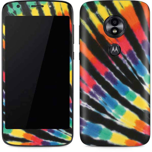 Liquid Blue Tie Dye - Rainbow Moto E5 Play Skin