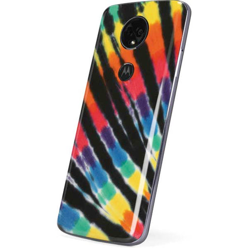 Liquid Blue Tie Dye - Rainbow Moto E5 Plus Skin