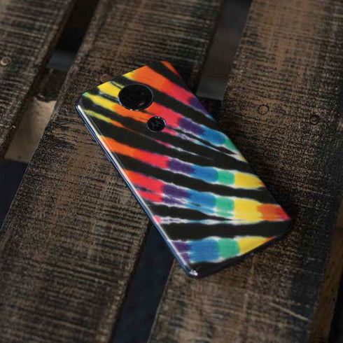 Liquid Blue Tie Dye - Rainbow Moto E5 Plus Skin