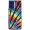 Liquid Blue Tie Dye - Rainbow Moto G 5G (2024) Clear Case