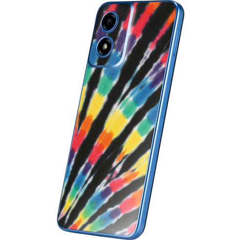 Liquid Blue Tie Dye - Rainbow Moto G Play 4G (2024) Skin