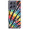Liquid Blue Tie Dye - Rainbow Moto G Stylus 5G (2025) Clear Case
