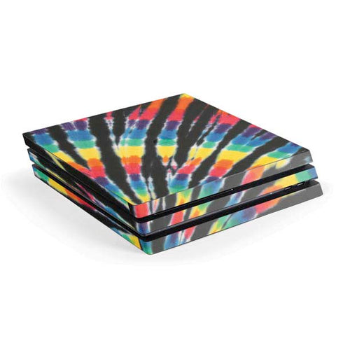 Liquid Blue Tie Dye - Rainbow PlayStation PS4 Skins