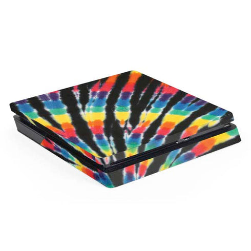 Liquid Blue Tie Dye - Rainbow PS4 Slim Skin