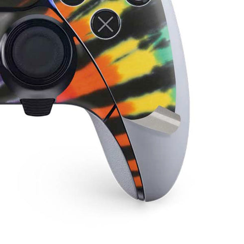 Liquid Blue Tie Dye - Rainbow PS5 DualSense Edge Pro Controller Skin