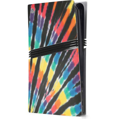 Liquid Blue Tie Dye - Rainbow PS5 Pro Console Skin