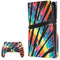 Liquid Blue Tie Dye - Rainbow PS5 Pro Disk Bundle Skin