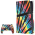 Liquid Blue Tie Dye - Rainbow PS5 Pro Disk Bundle Skin