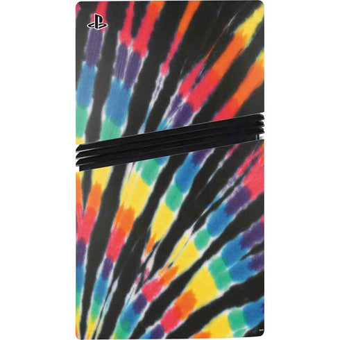 Liquid Blue Tie Dye - Rainbow PS5 Pro Disk Bundle Skin