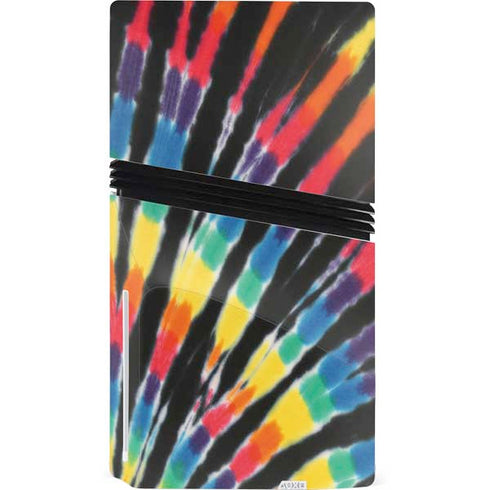 Liquid Blue Tie Dye - Rainbow PS5 Pro Disk Console Skin