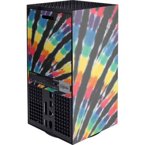 Liquid Blue Tie Dye - Rainbow XBox Series X Digital Edition Console Skin