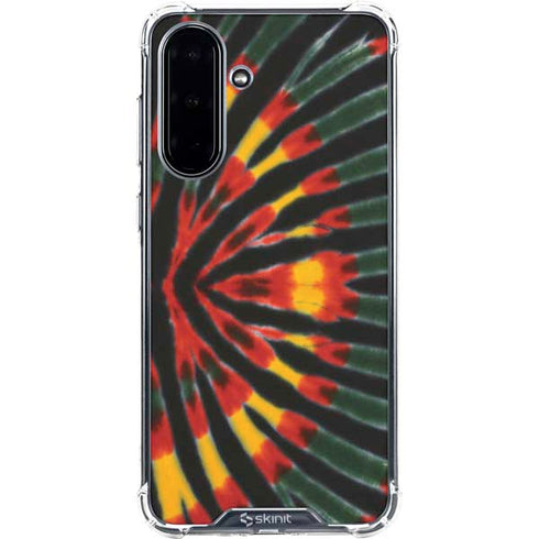 Liquid Blue Tie Dye - Rasta Galaxy A36 5G Clear Case