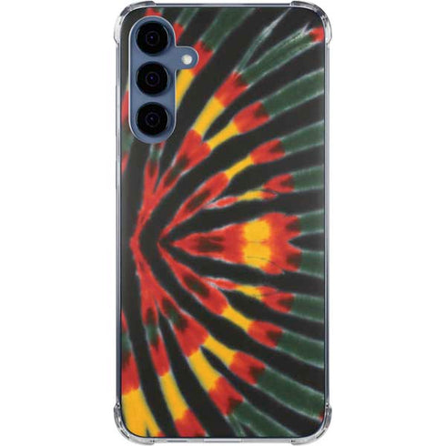 Liquid Blue Tie Dye - Rasta Galaxy A55 5G Clear Case