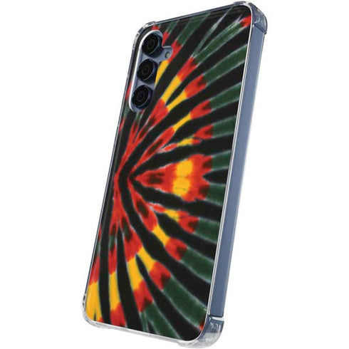 Liquid Blue Tie Dye - Rasta Galaxy A55 5G Clear Case
