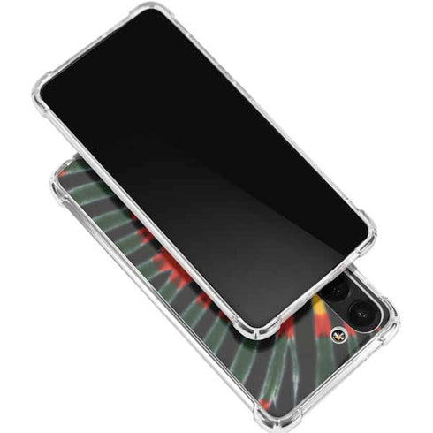 Liquid Blue Tie Dye - Rasta Galaxy S24 FE Clear Case