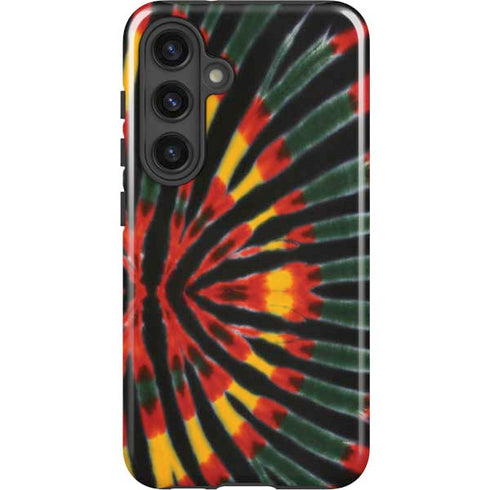 Liquid Blue Tie Dye - Rasta Galaxy S25 Impact Case